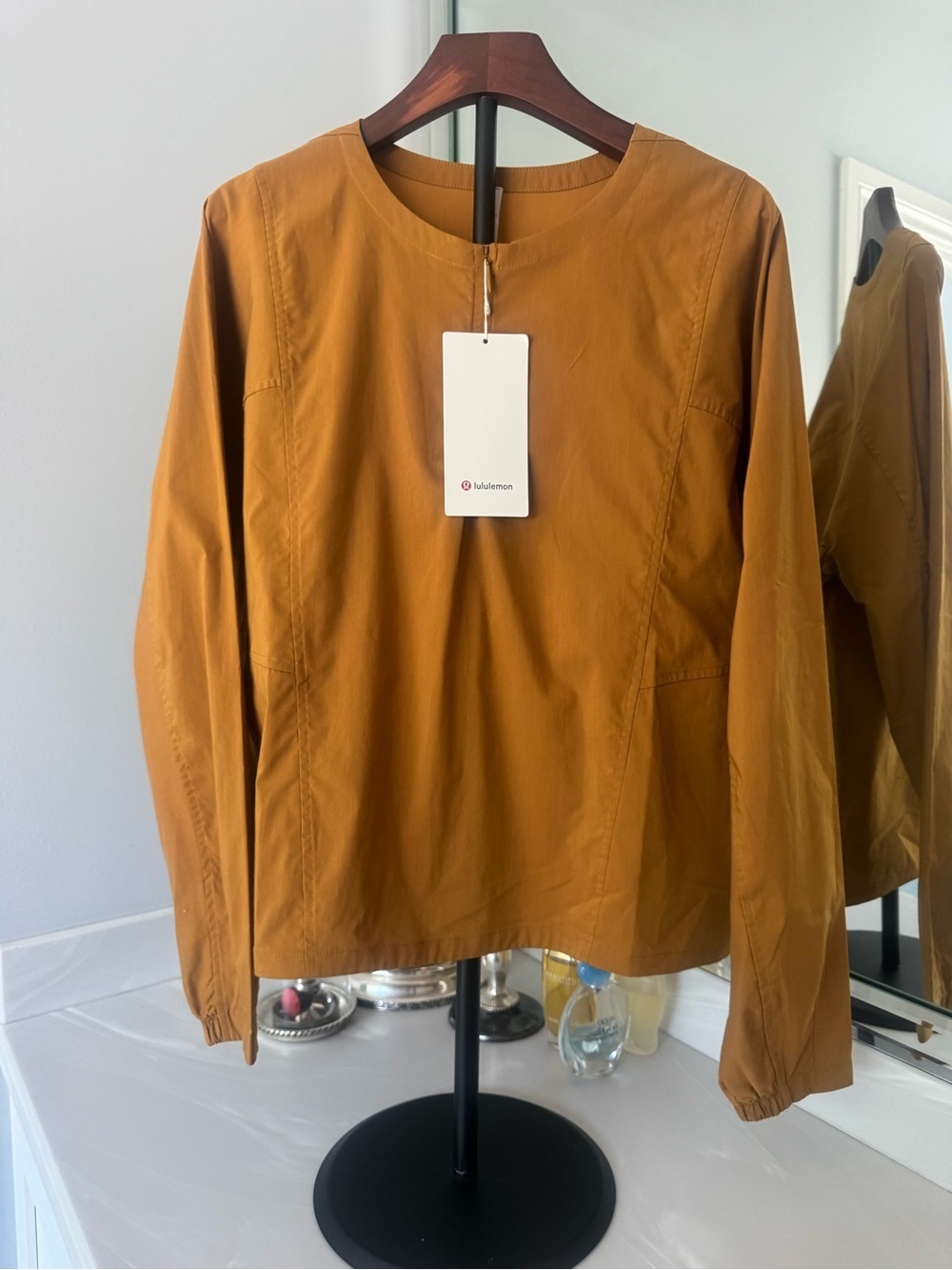 Lululemon NWT  Against Convention LS Shirt Spiced Brown Size 8